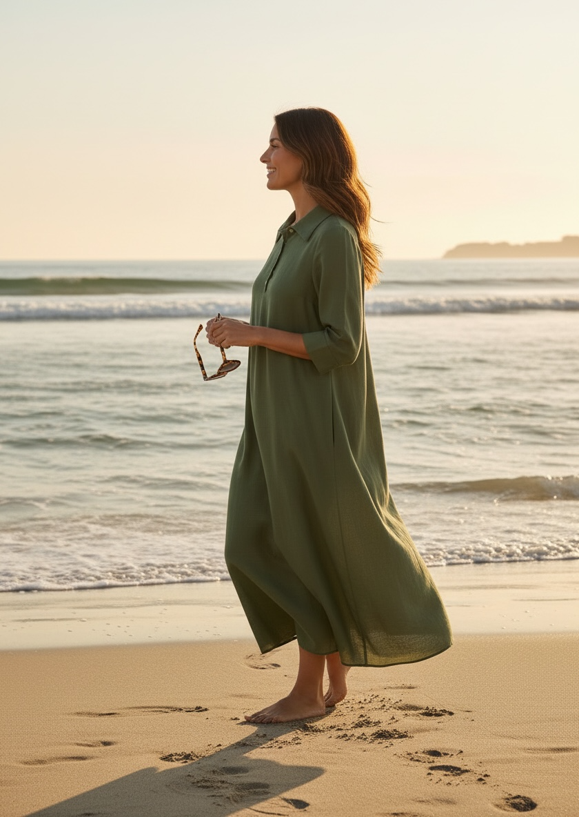 Mia Dress - Olive