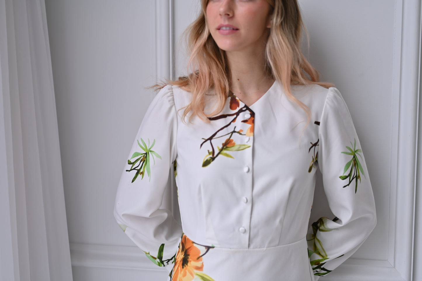 Bella Dress - Ivory Floral