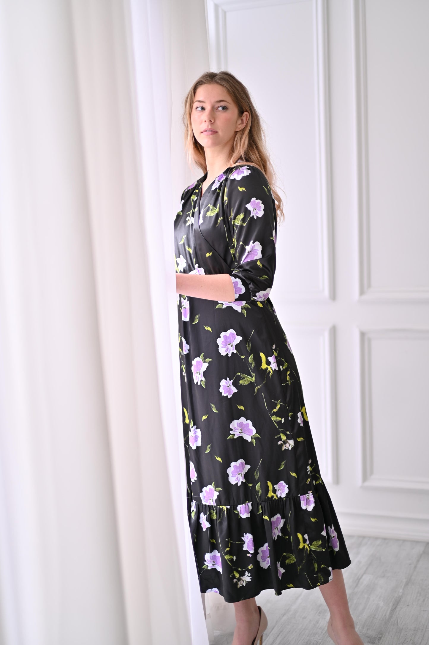 Nova Dress - Lavender Floral