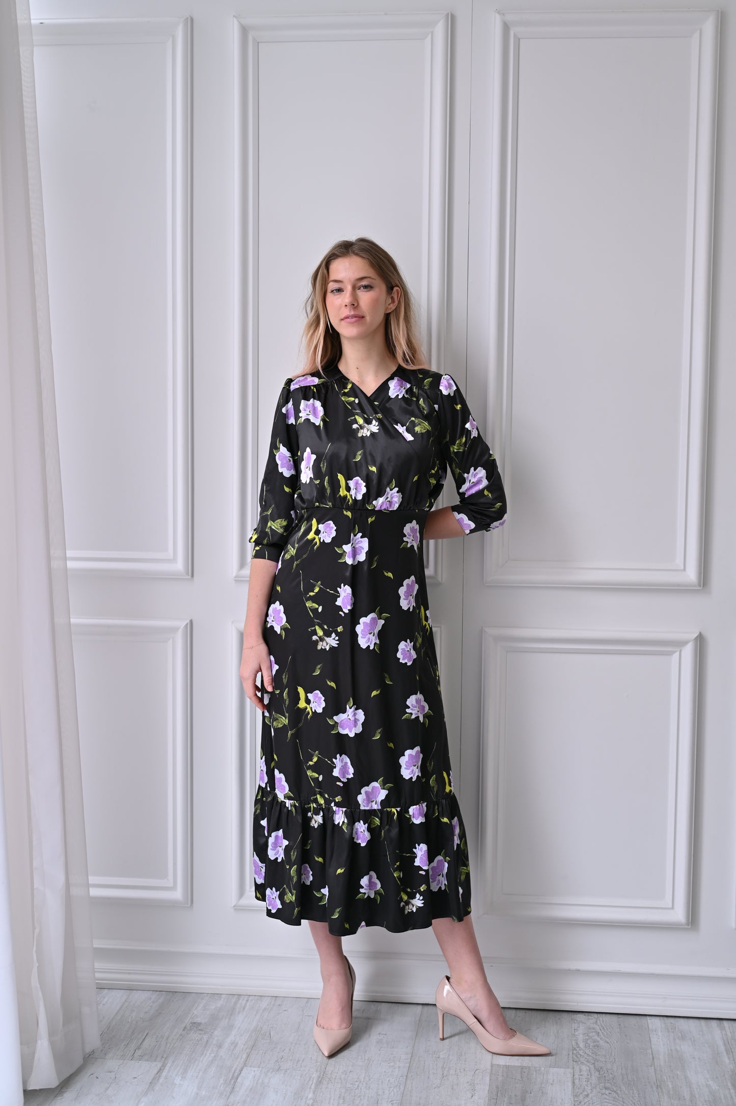 Nova Dress - Lavender Floral