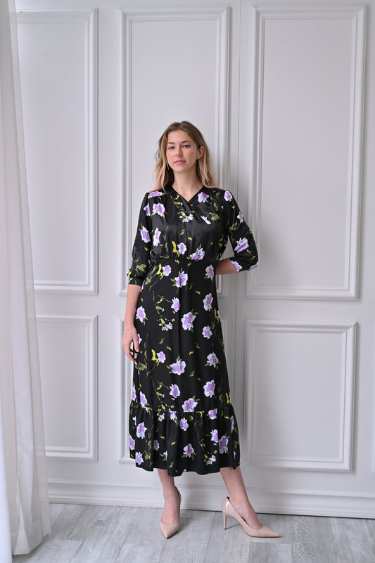 Nova Dress - Lavender Floral