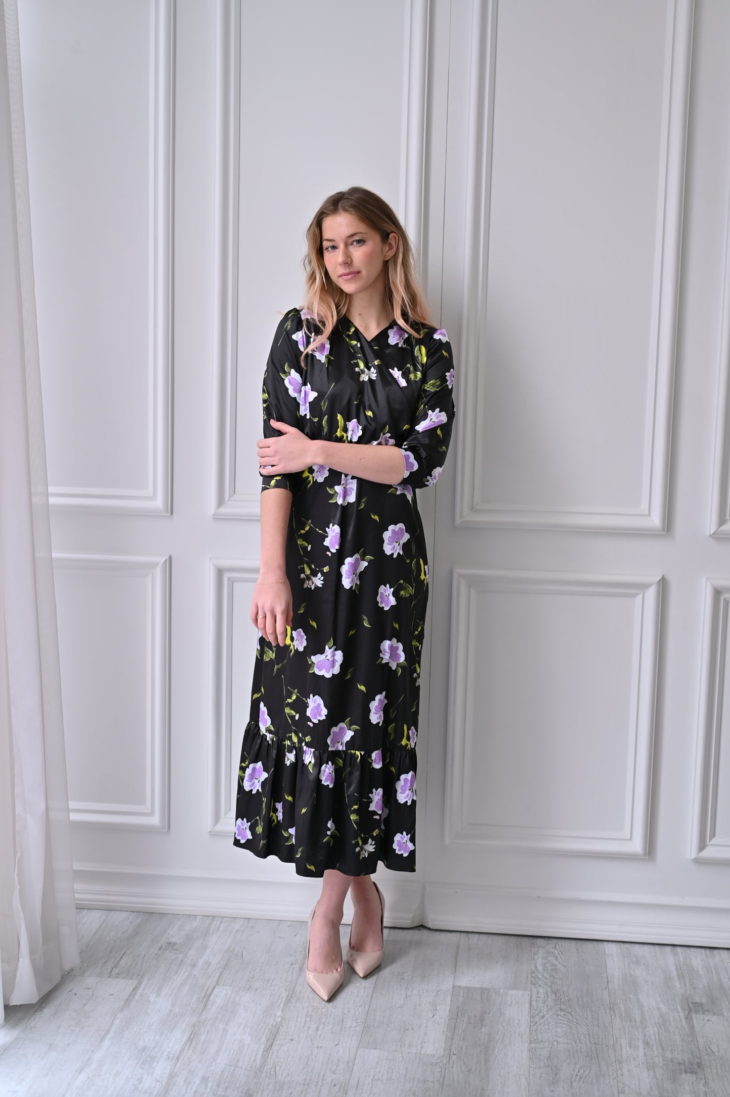 Nova Dress - Lavender Floral