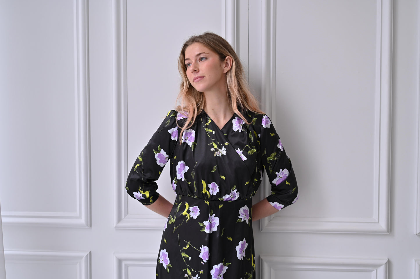 Nova Dress - Lavender Floral