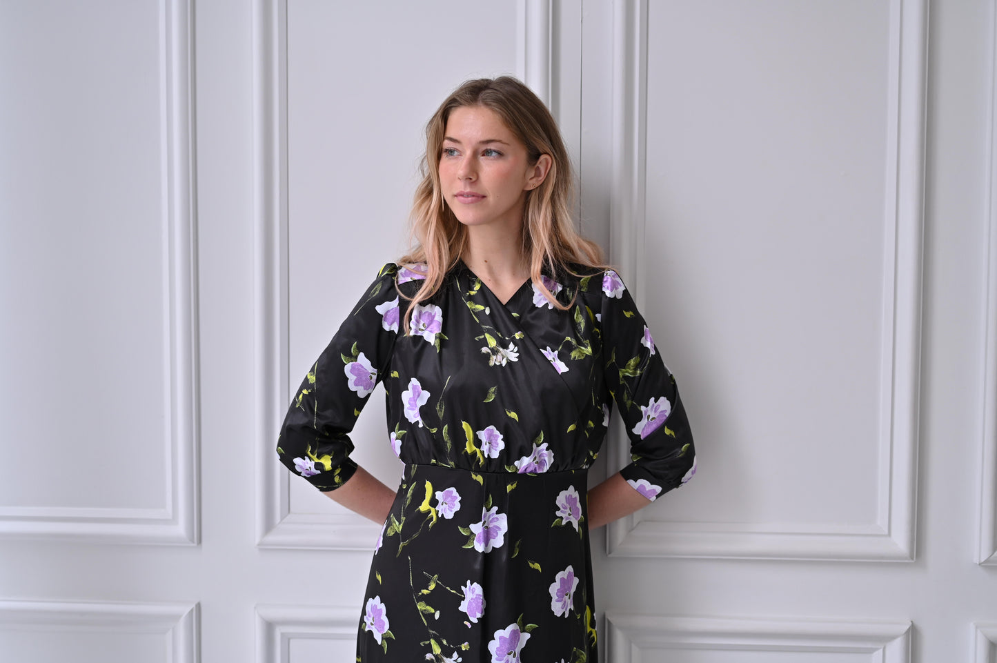 Nova Dress - Lavender Floral