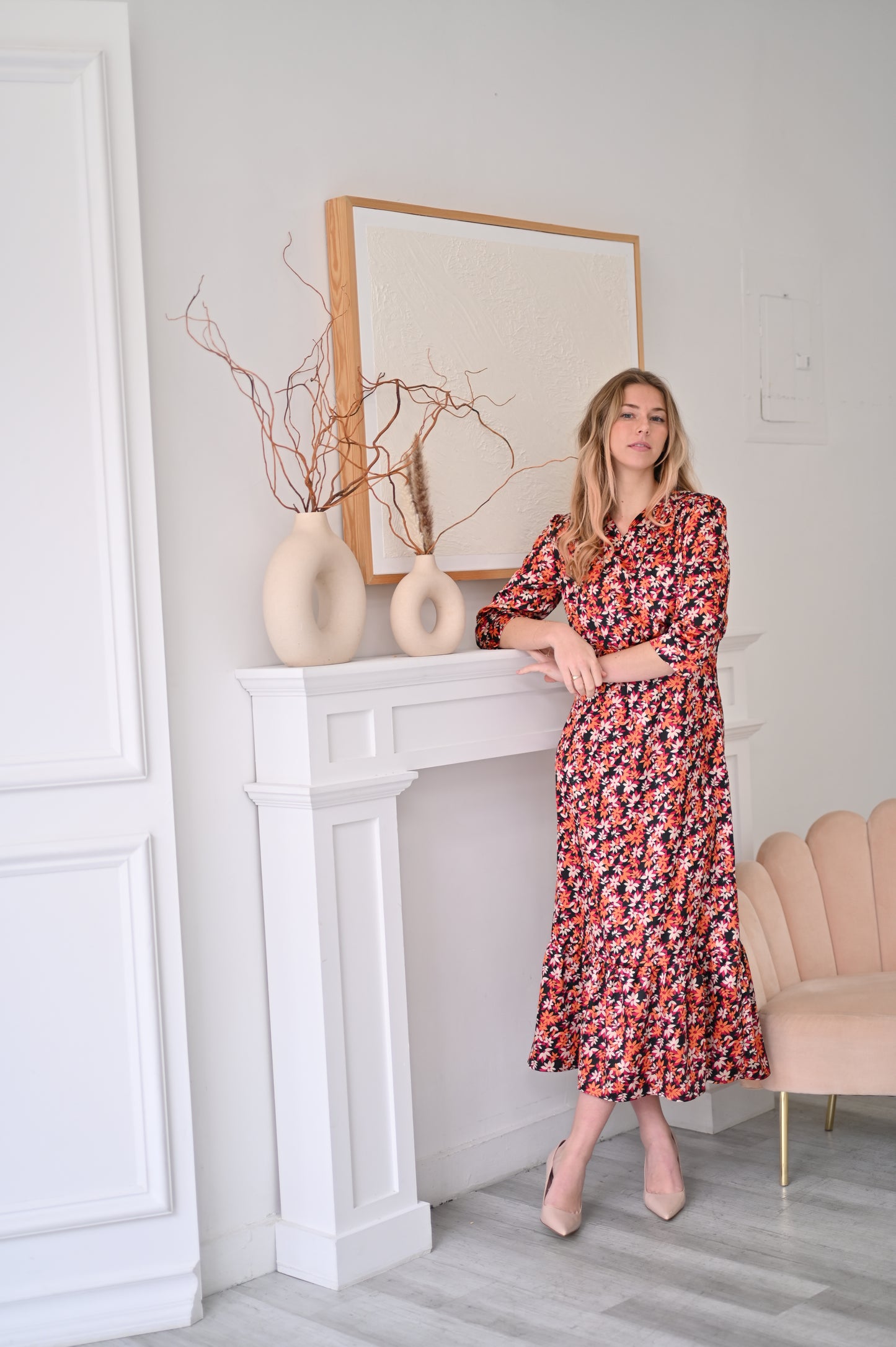 Nova Dress - Crimson Petal