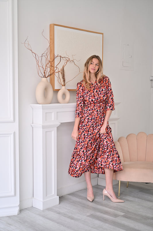 Nova Dress - Crimson Petal