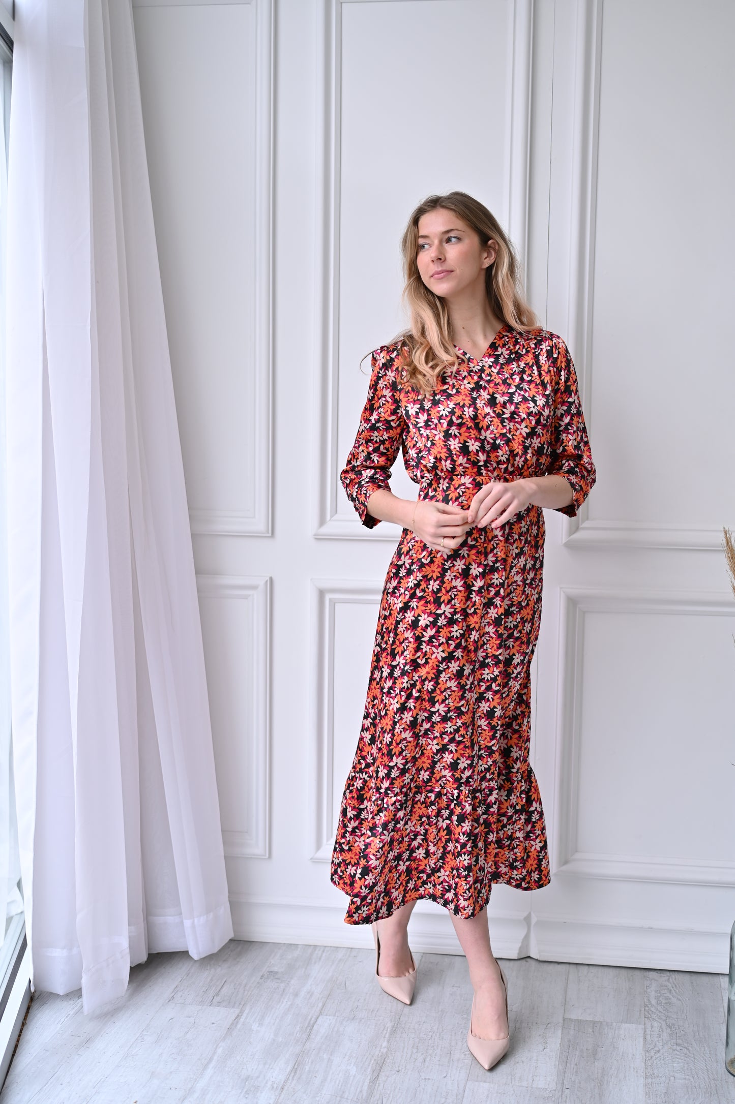 Nova Dress - Crimson Petal