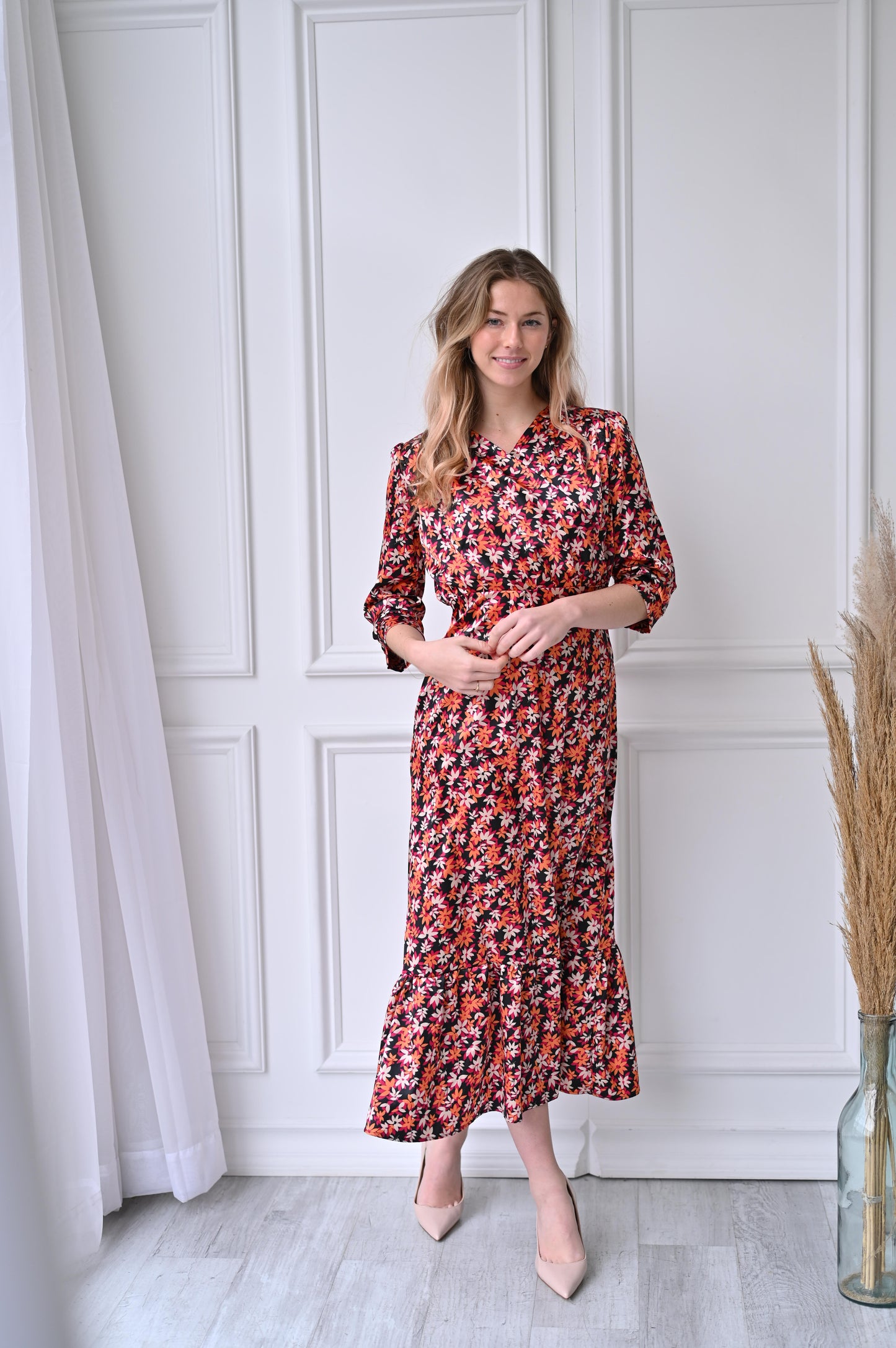 Nova Dress - Crimson Petal
