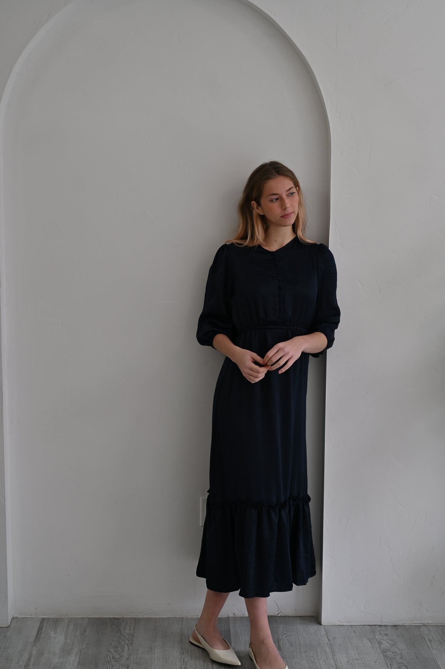 Caroline Dress - Midnight Blue