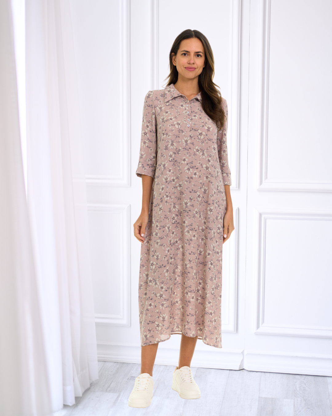 Mia Dress - Pink Floral