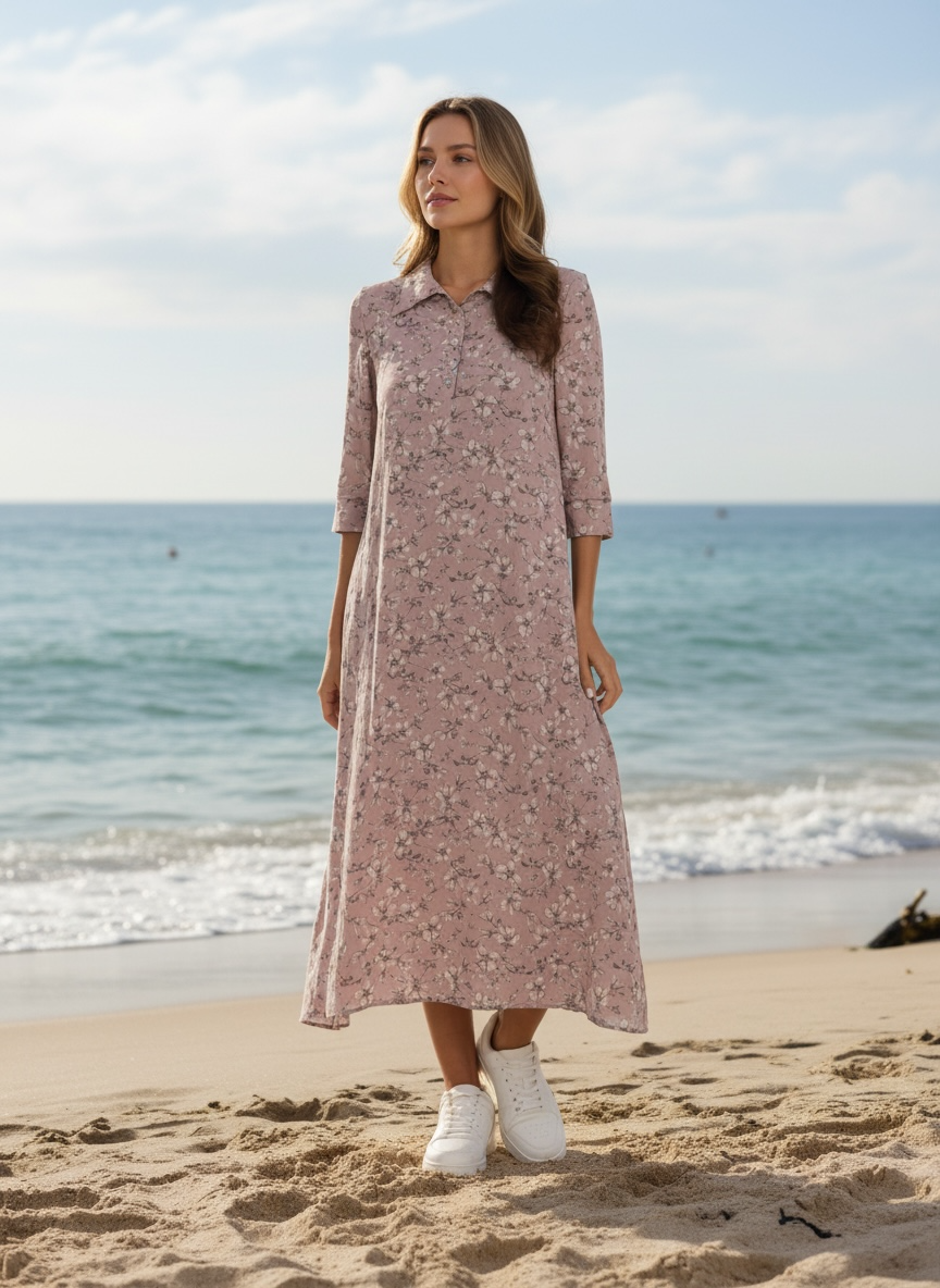 Mia Dress - Pink Floral