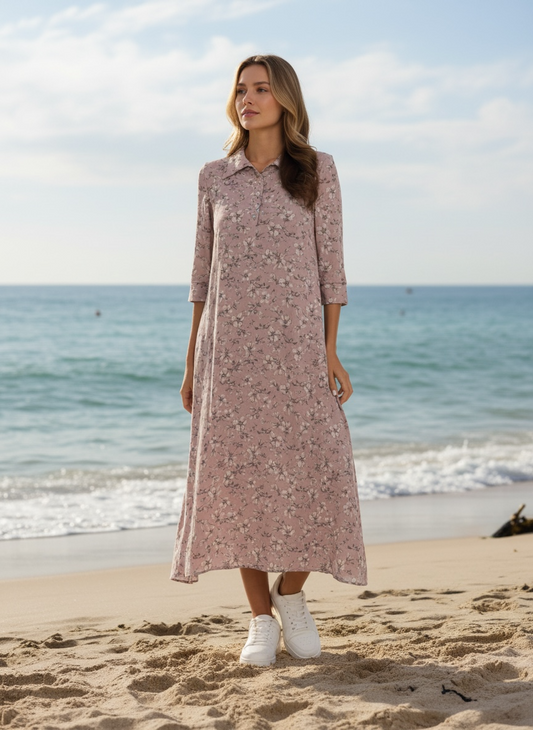 Mia Dress - Pink Floral