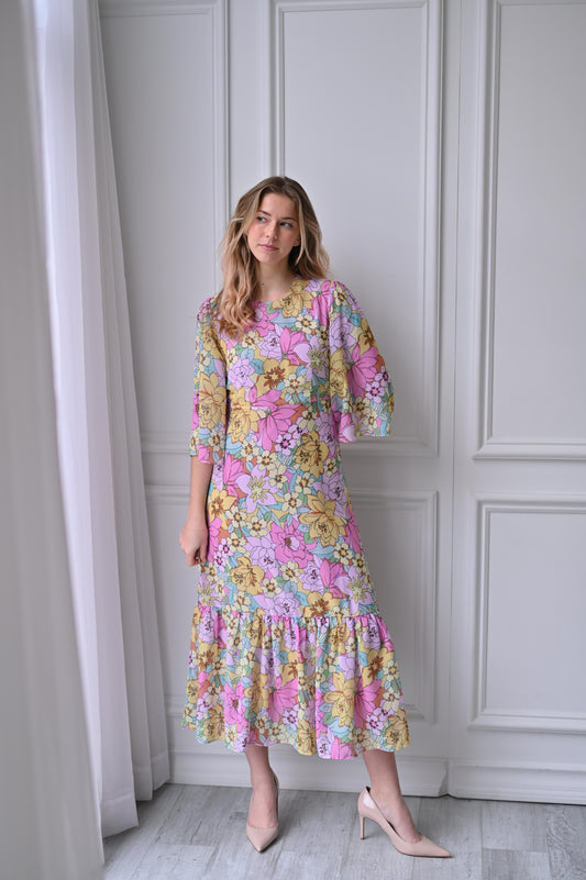 Adrianna Dress - Pink Floral