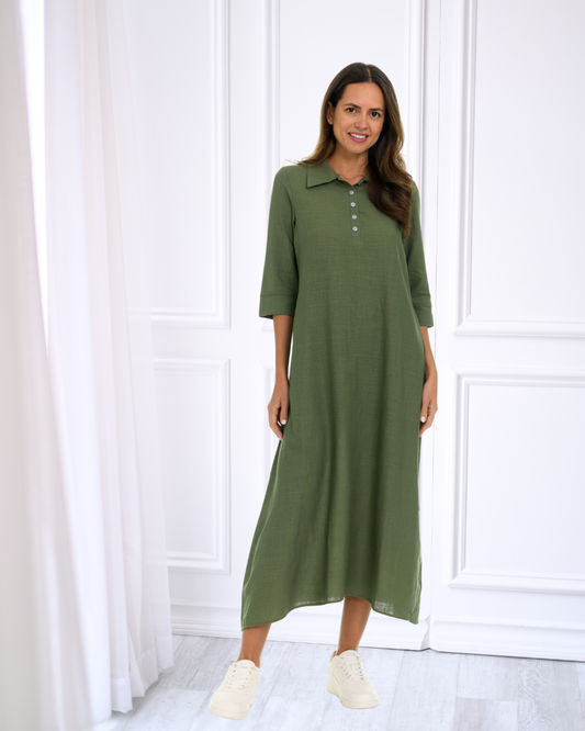 Mia Dress - Olive